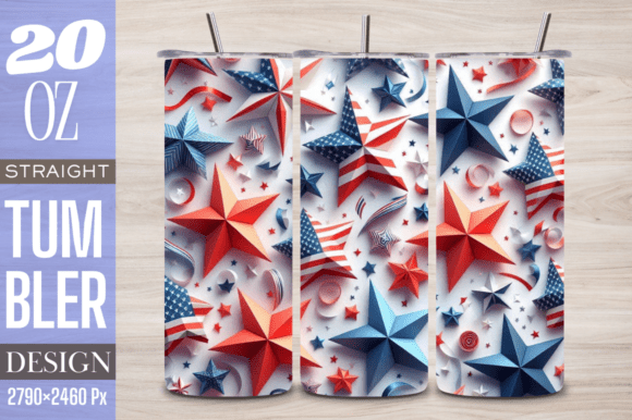 Download USA Stars and Stripes Glitter Tumbler - Stars and stripes Collection