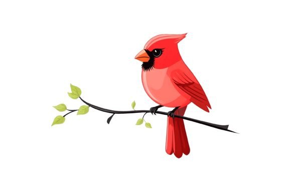 Download Cardinal Bird Illustration Png - Bird illustration png Collection