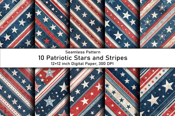 Download Patriotic Stars and Stripes Pattern - Stars and stripes Collection