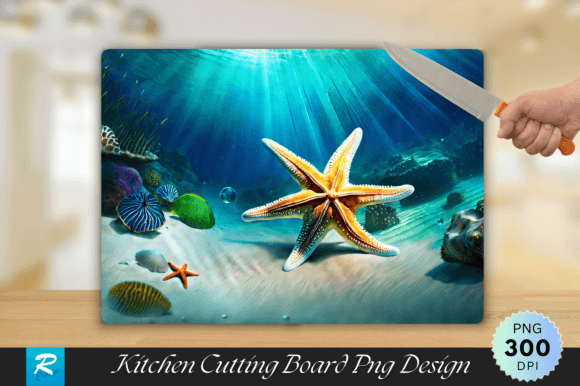 Download Starfish Cutting Board PNG Design - Premium Resources