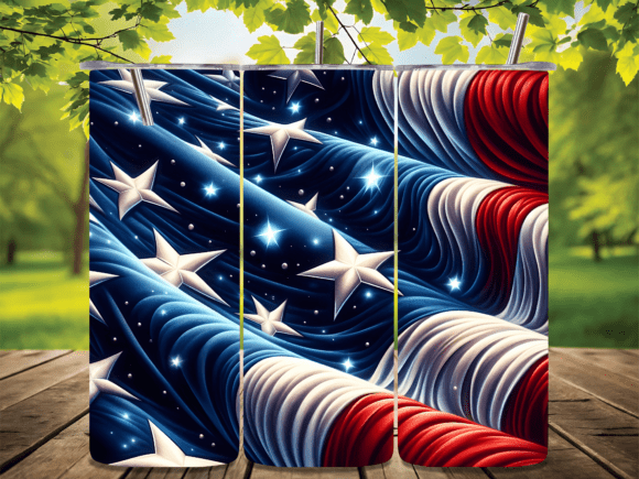 Download USA Glowing Stars and Stripes Tumbler - Stars and stripes Collection